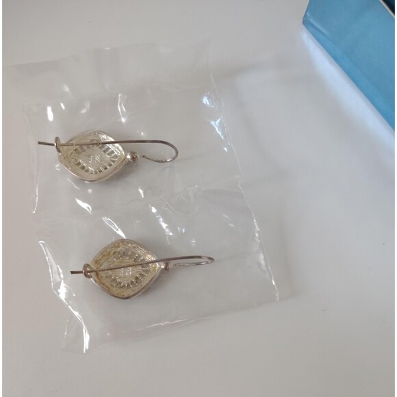 Vintage Avon 925 Sterling Silver Marcasite Diamond Shape Dangle Earrings 2004 2x - Picture 10 of 16